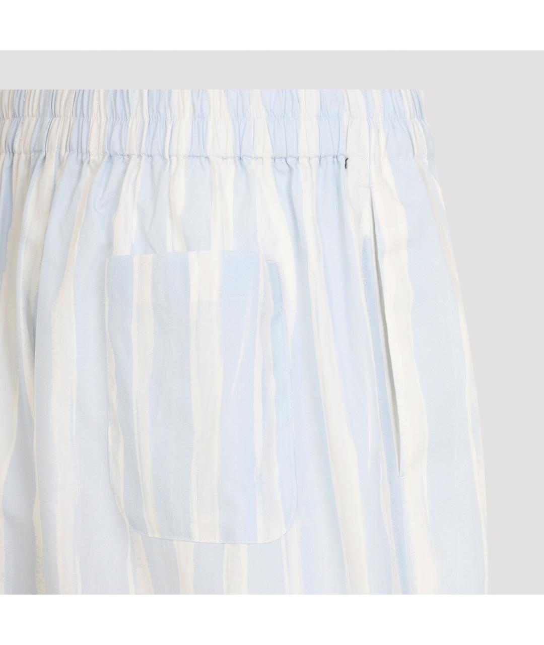 JACQUEMUS Голубые хлопковые шорты, фото 3