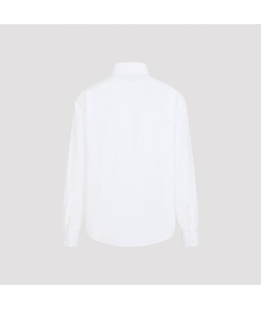 BALENCIAGA Белая хлопковая кэжуал рубашка, фото 3
