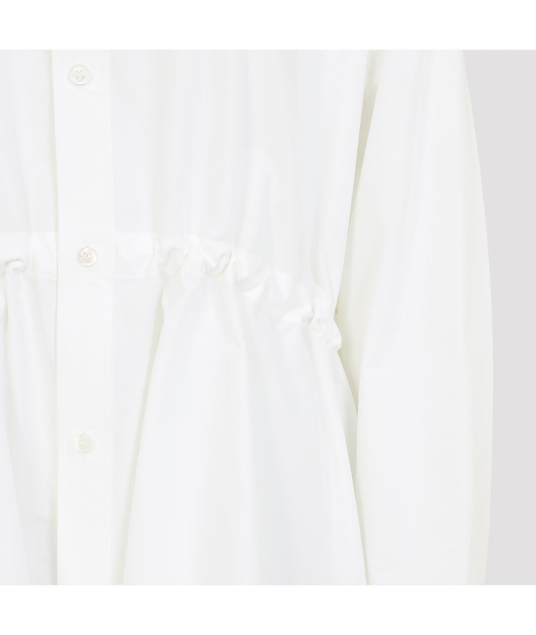 BALENCIAGA Белое хлопковое повседневное платье, фото 4