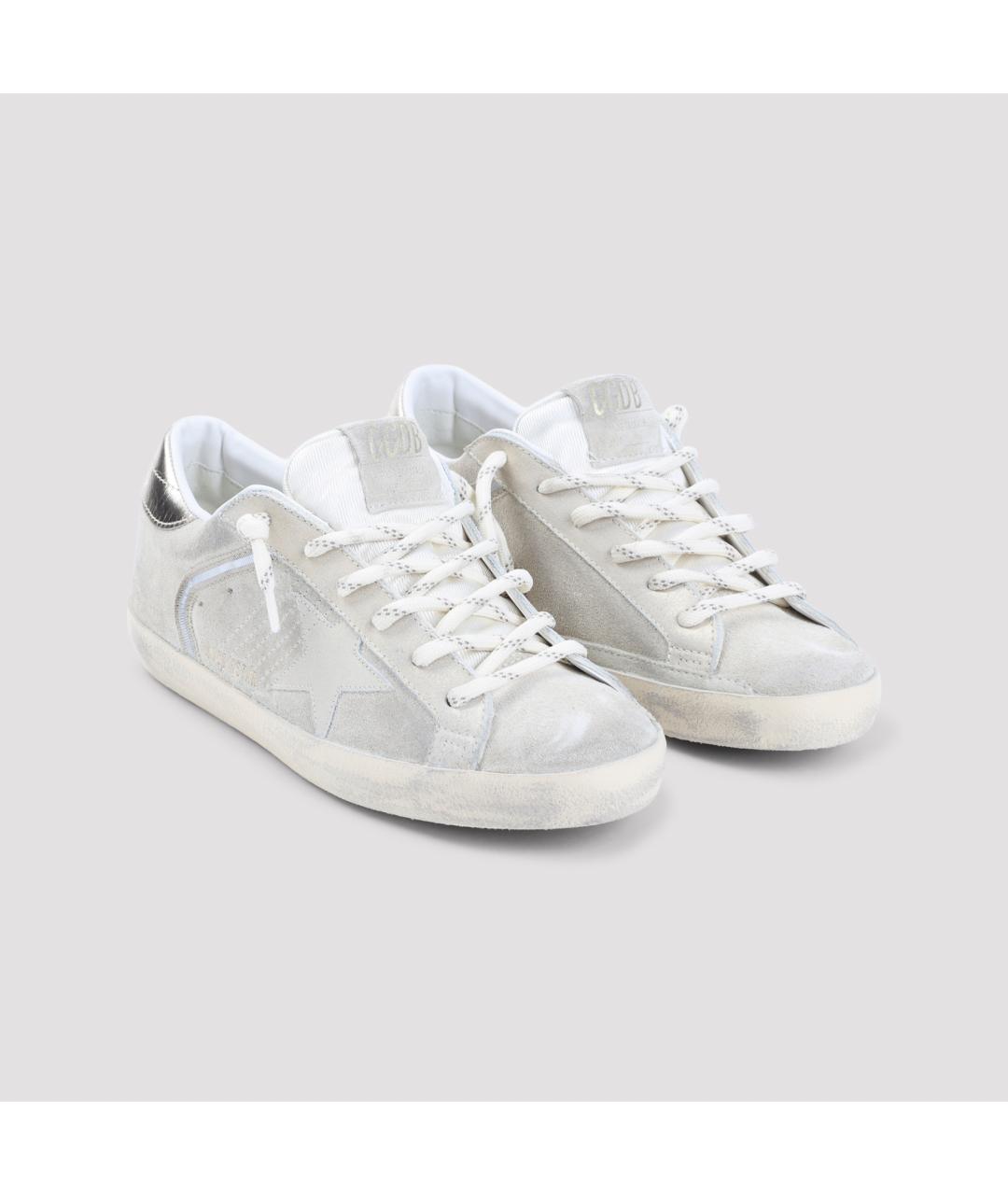 GOLDEN GOOSE DELUXE BRAND Серые кожаные кеды, фото 3