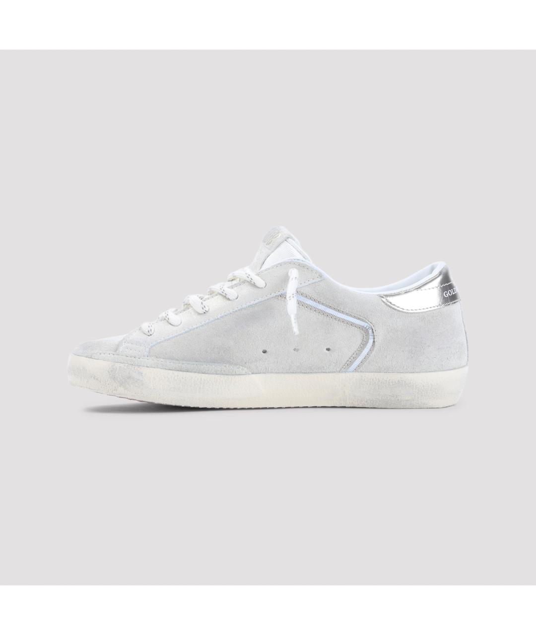 GOLDEN GOOSE DELUXE BRAND Серые кожаные кеды, фото 2