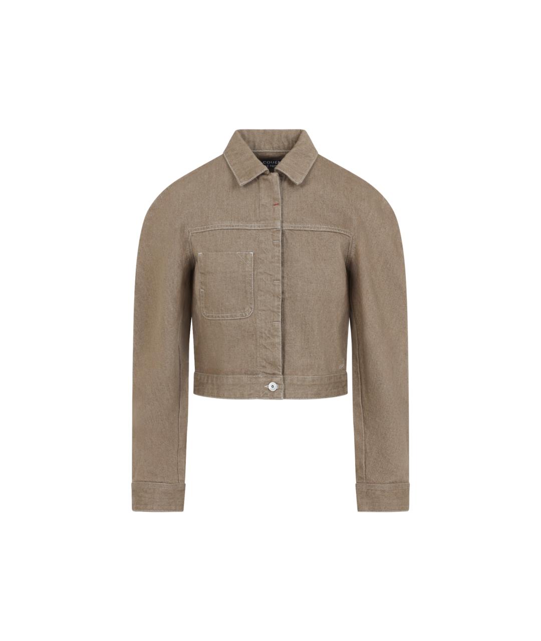 JACQUEMUS Бежевая хлопковая куртка, фото 1