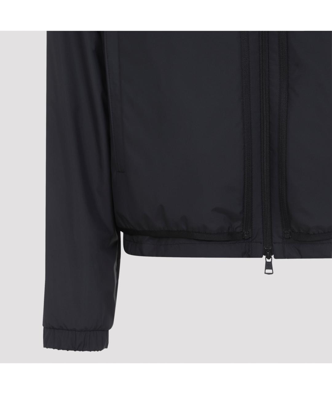 MONCLER Черная полиэстеровая куртка, фото 5