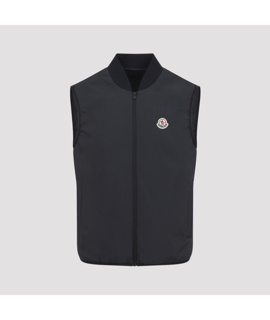 MONCLER Черная полиэстеровая куртка, фото 3