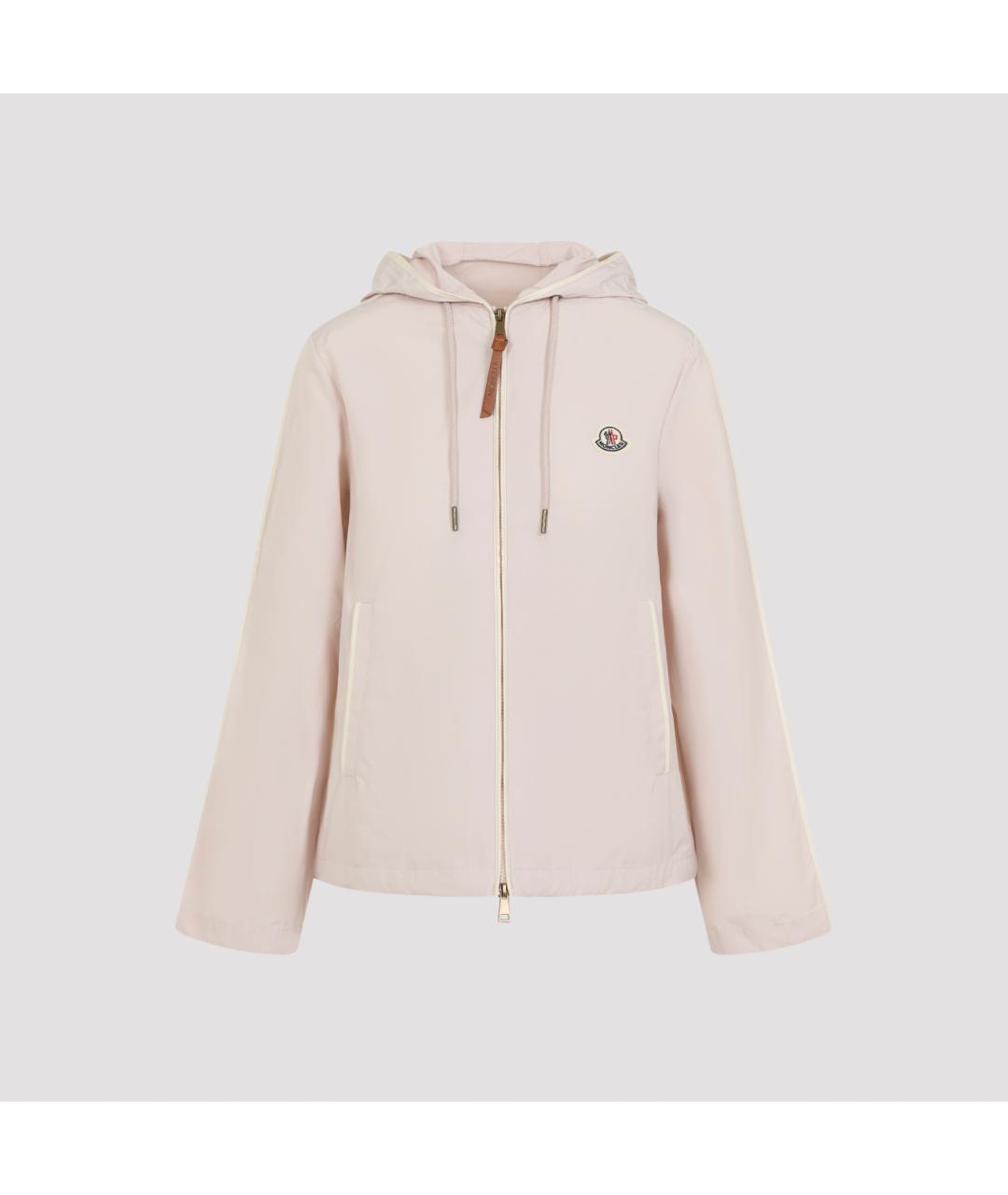 MONCLER Бежевая полиэстеровая куртка, фото 5