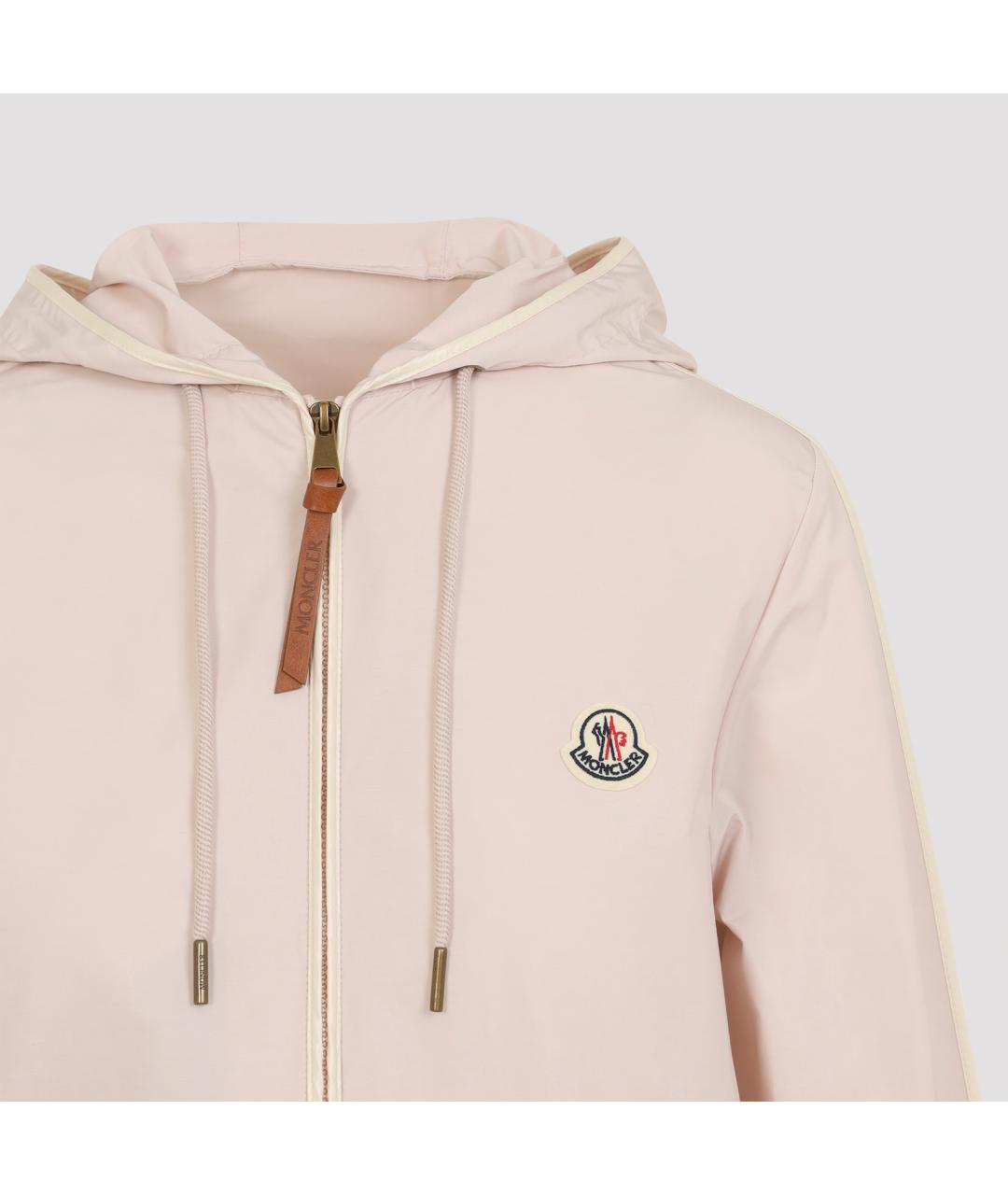 MONCLER Бежевая полиэстеровая куртка, фото 4