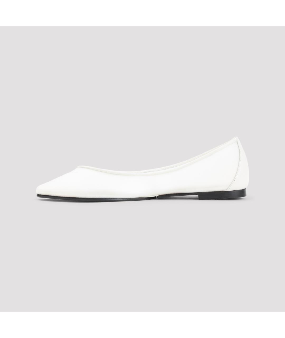 JACQUEMUS Белые текстильные балетки, фото 2