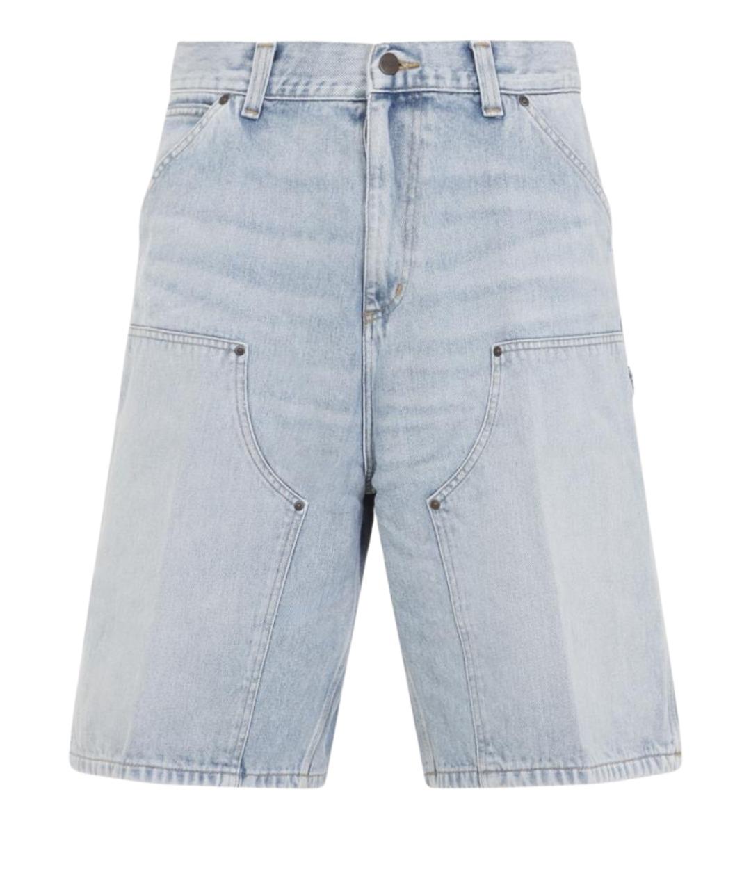 CARHARTT WIP Голубые хлопковые шорты, фото 1