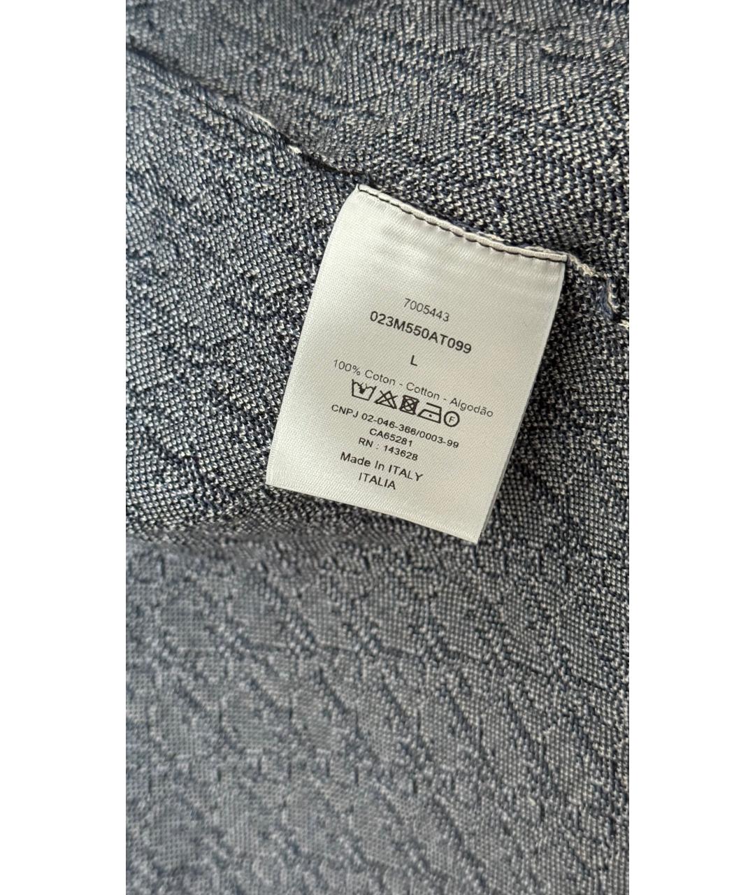 CHRISTIAN DIOR Темно-синяя кэжуал рубашка, фото 3