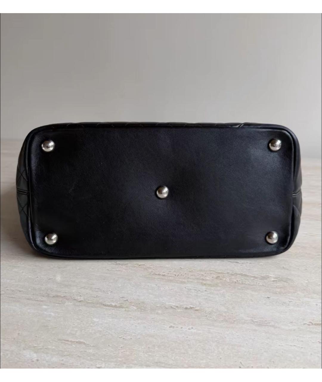 CHANEL Черная кожаная сумка тоут, фото 3