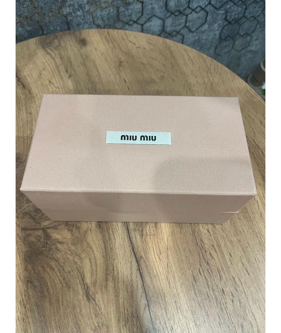 MIU MIU Черные пластиковые солнцезащитные очки, фото 4