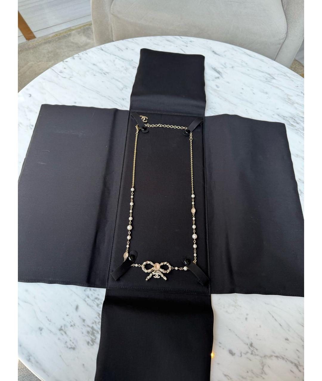 CHANEL Золотое металлическое колье, фото 2