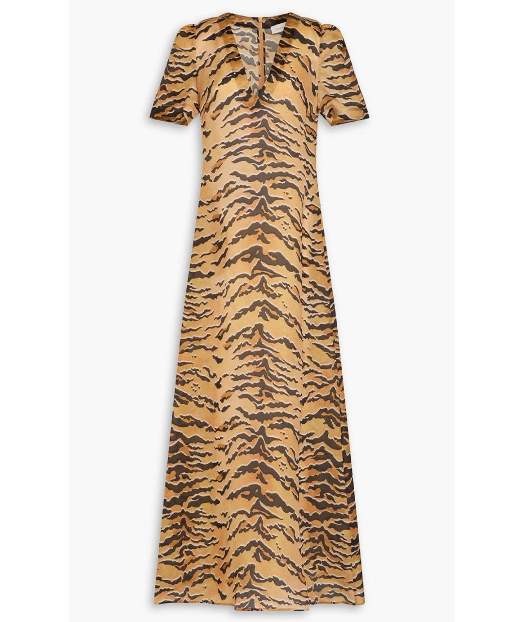 ZIMMERMANN Бежевое шелковое коктейльное платье, фото 10