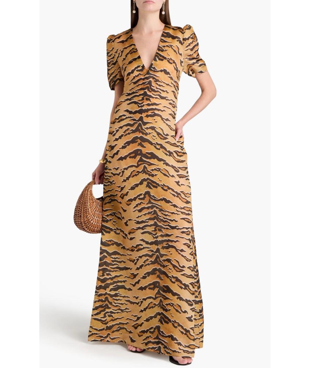 ZIMMERMANN Бежевое шелковое коктейльное платье, фото 8