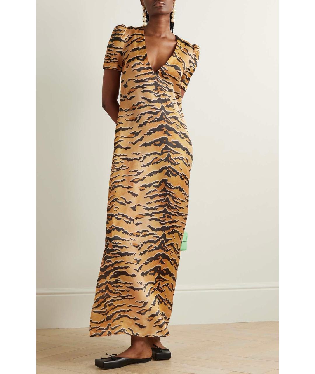 ZIMMERMANN Бежевое шелковое коктейльное платье, фото 2