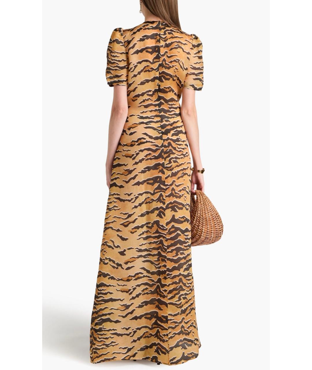 ZIMMERMANN Бежевое шелковое коктейльное платье, фото 9