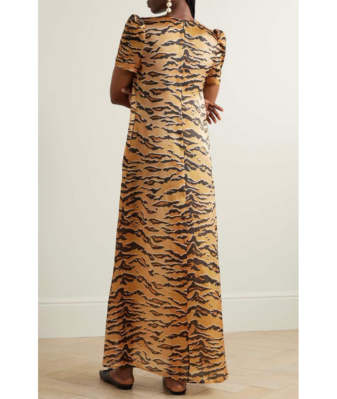 ZIMMERMANN Бежевое шелковое коктейльное платье, фото 3