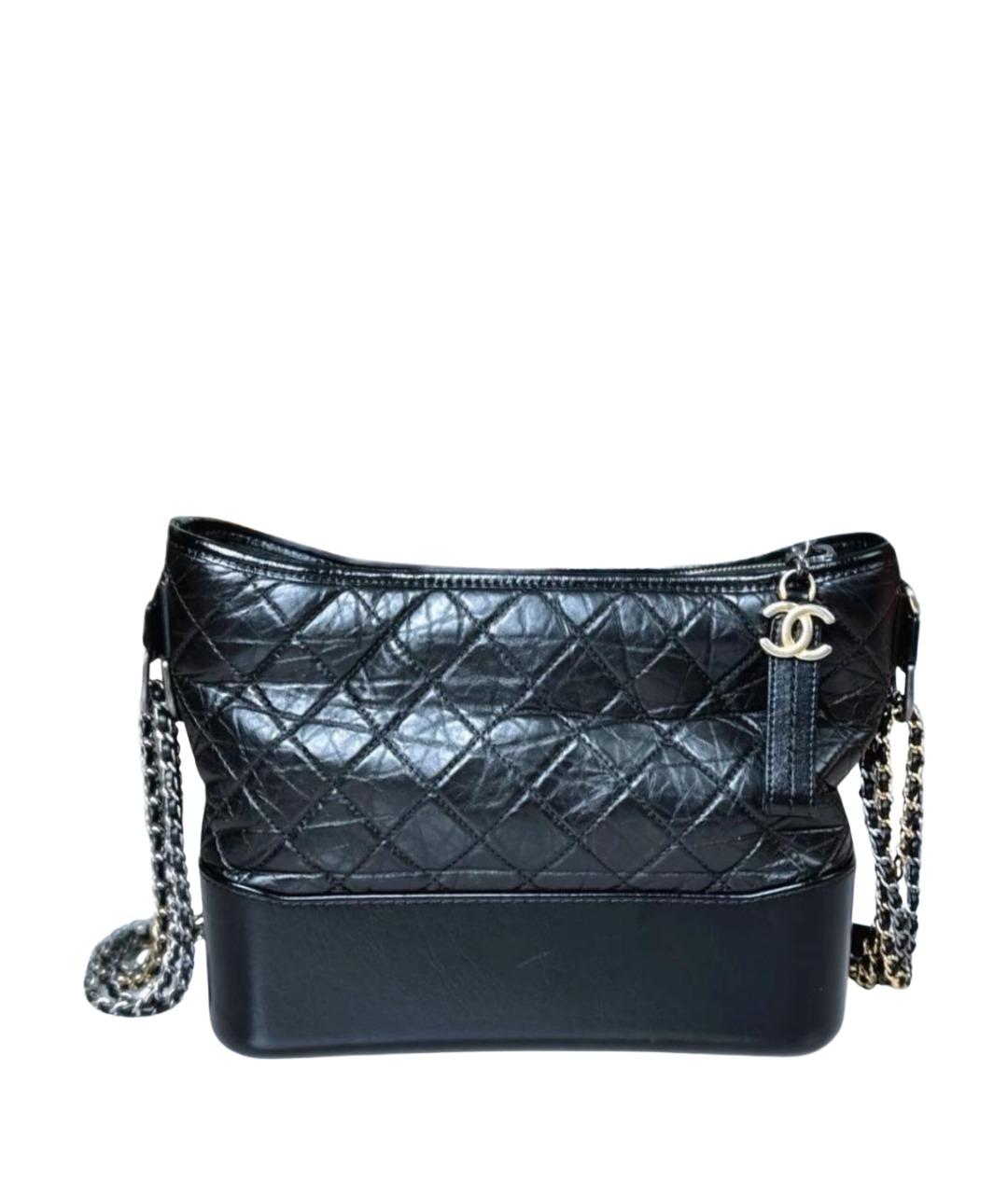 CHANEL Черная кожаная сумка через плечо, фото 1