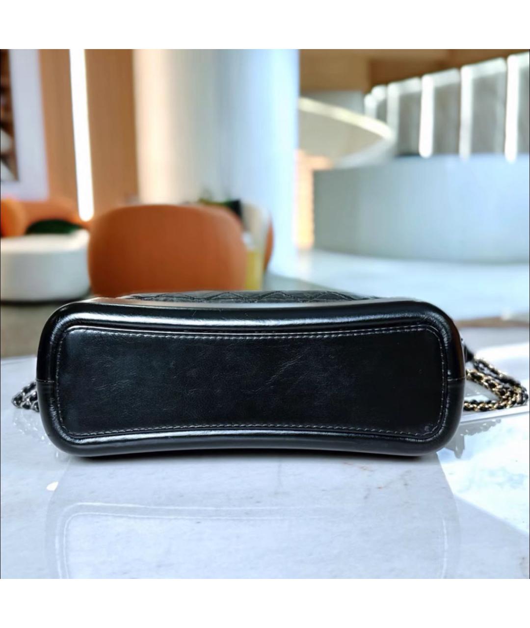 CHANEL Черная кожаная сумка через плечо, фото 4