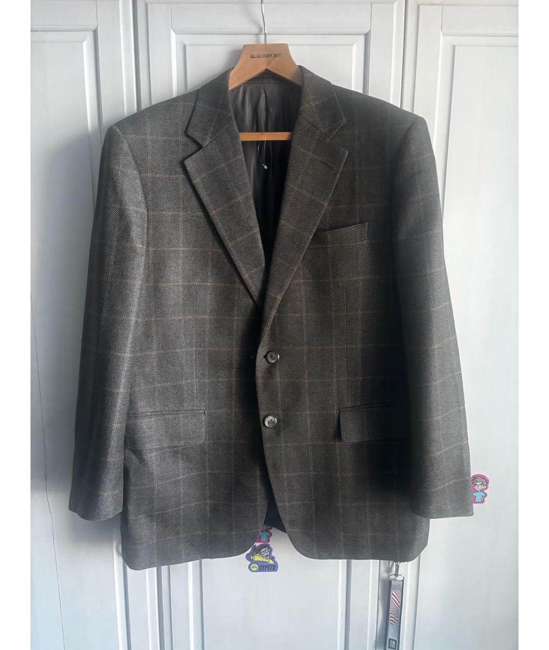 NINA RICCI Коричневый полиэстеровый пиджак, фото 7