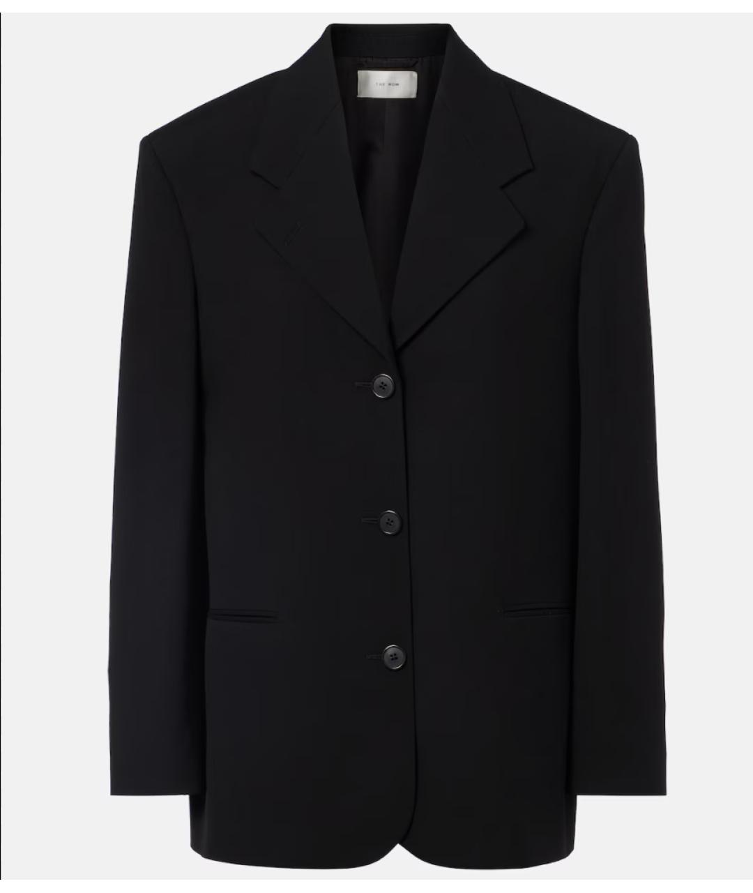 THE ROW Черный шерстяной костюм с брюками, фото 3