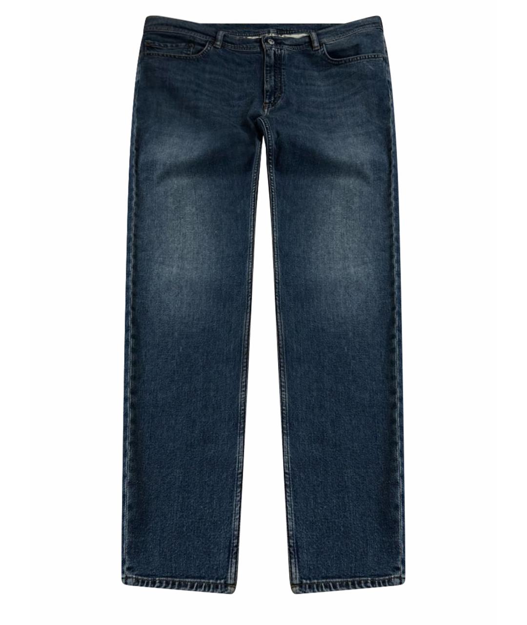 ACNE STUDIOS Синие хлопко-эластановые джинсы скинни, фото 1