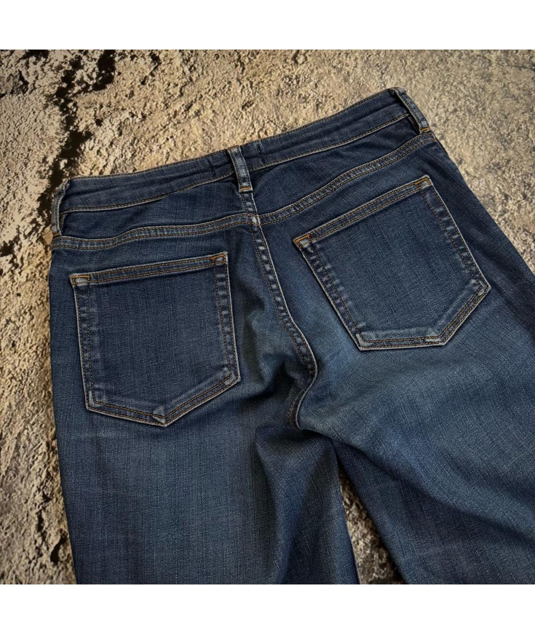 ACNE STUDIOS Синие хлопко-эластановые джинсы скинни, фото 6