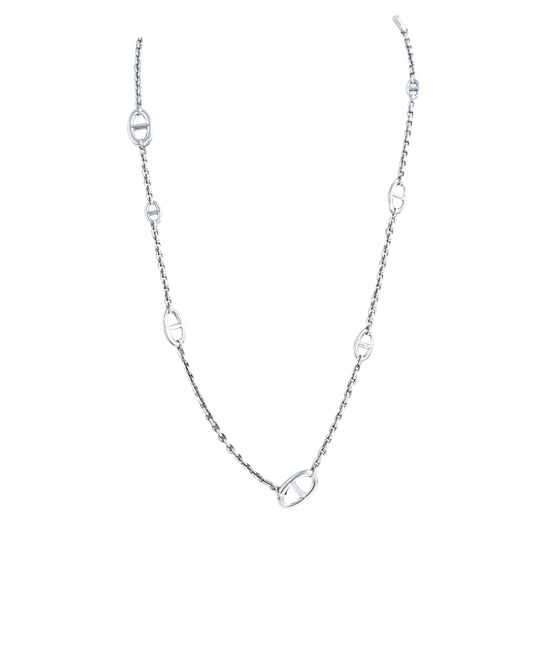 HERMES Серебряное серебряное колье, фото 1