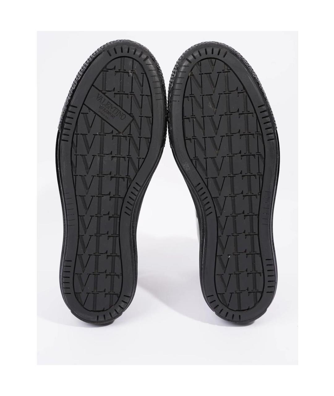 VALENTINO Черные кеды из лакированной кожи, фото 6