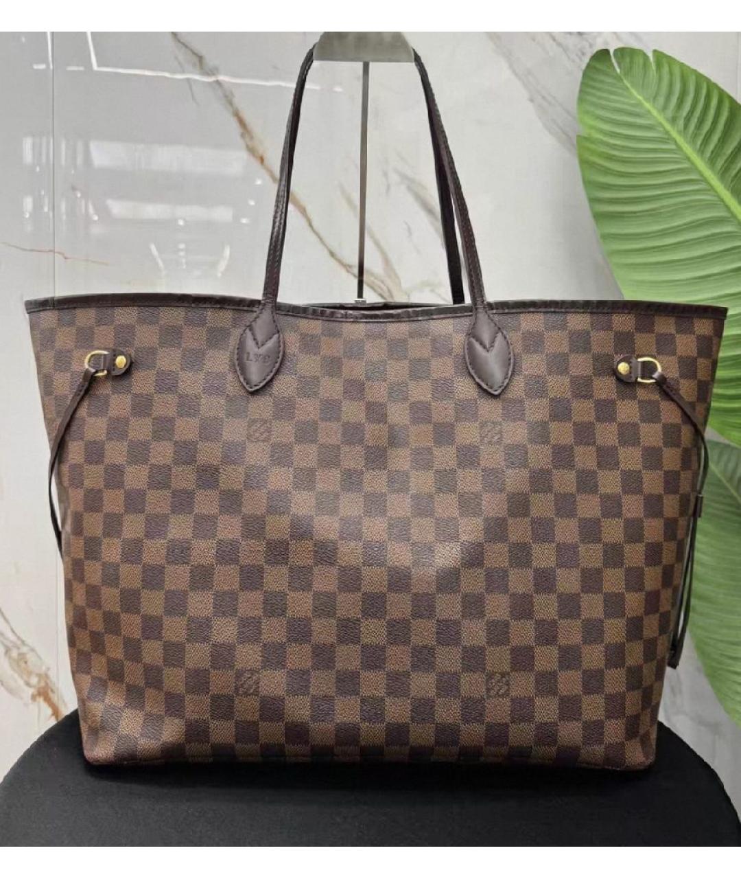 LOUIS VUITTON Коричневая сумка тоут, фото 4