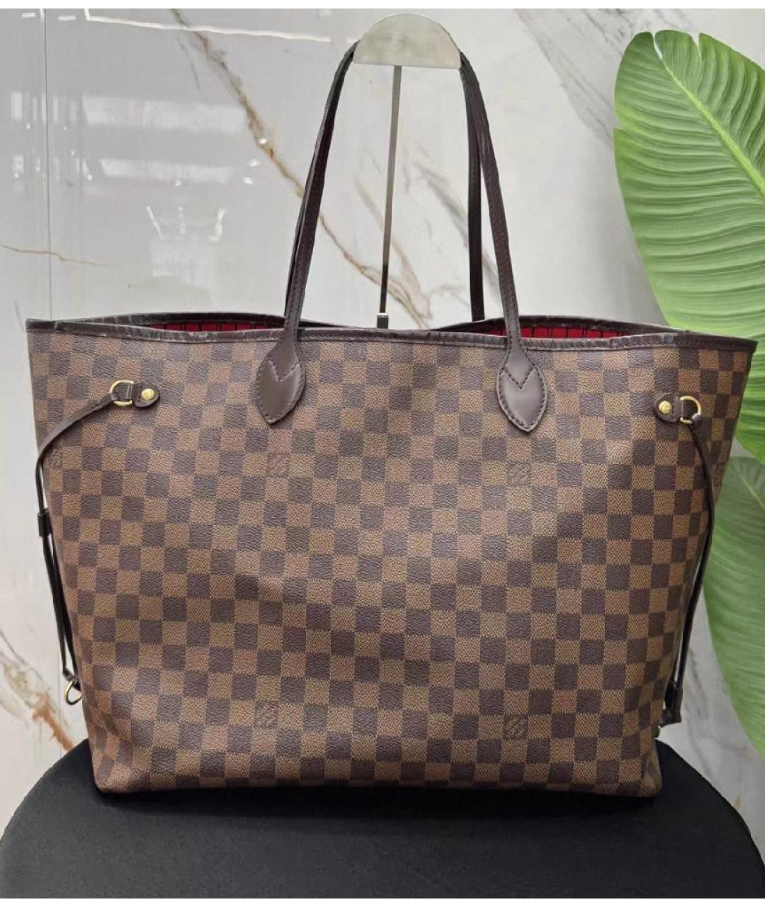 LOUIS VUITTON Коричневая сумка тоут, фото 2