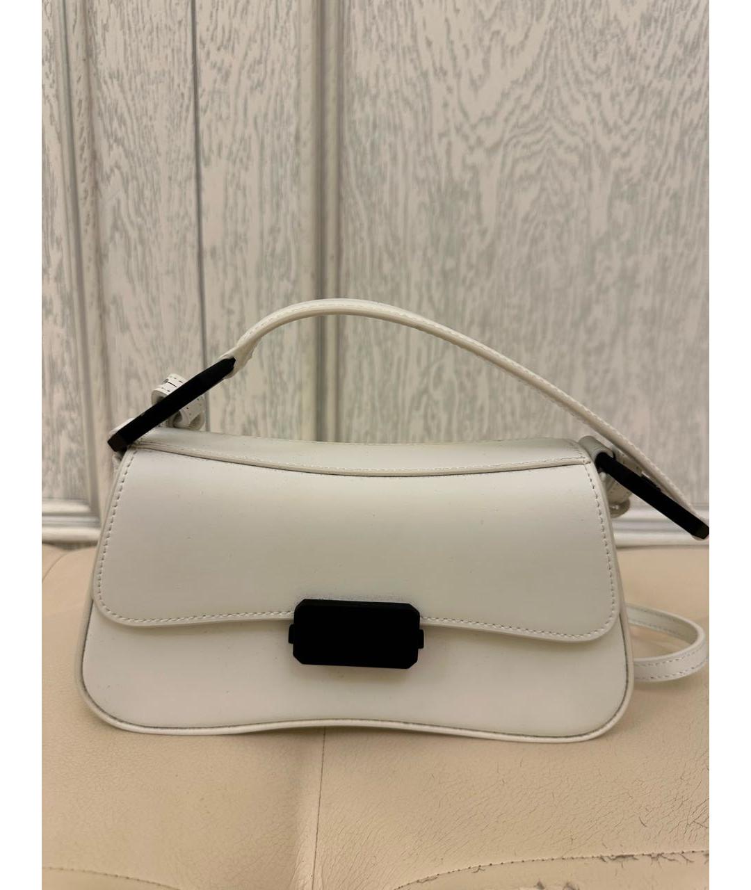 EMPORIO ARMANI Белая сумка через плечо из искусственной кожи, фото 7