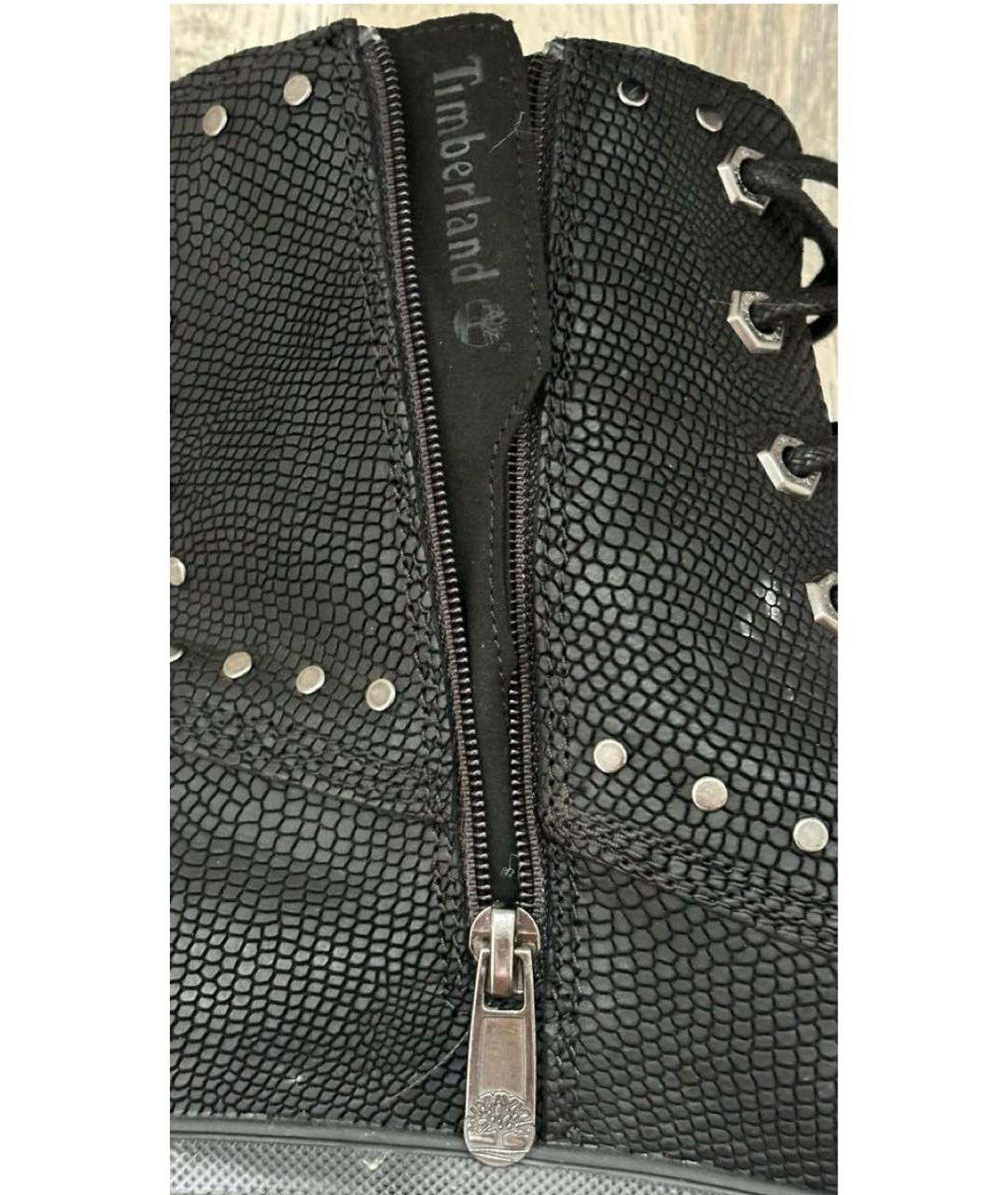 TIMBERLAND Черные кожаные ботинки, фото 6