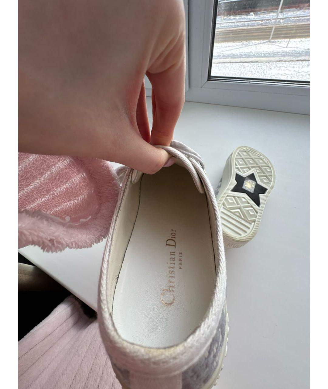 CHRISTIAN DIOR Белые кожаные кеды, фото 6