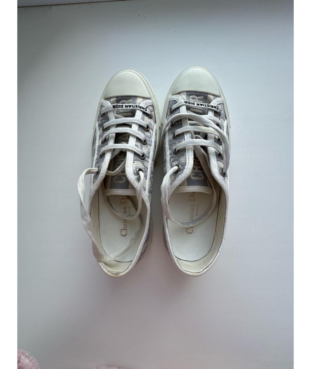 CHRISTIAN DIOR Белые кожаные кеды, фото 3