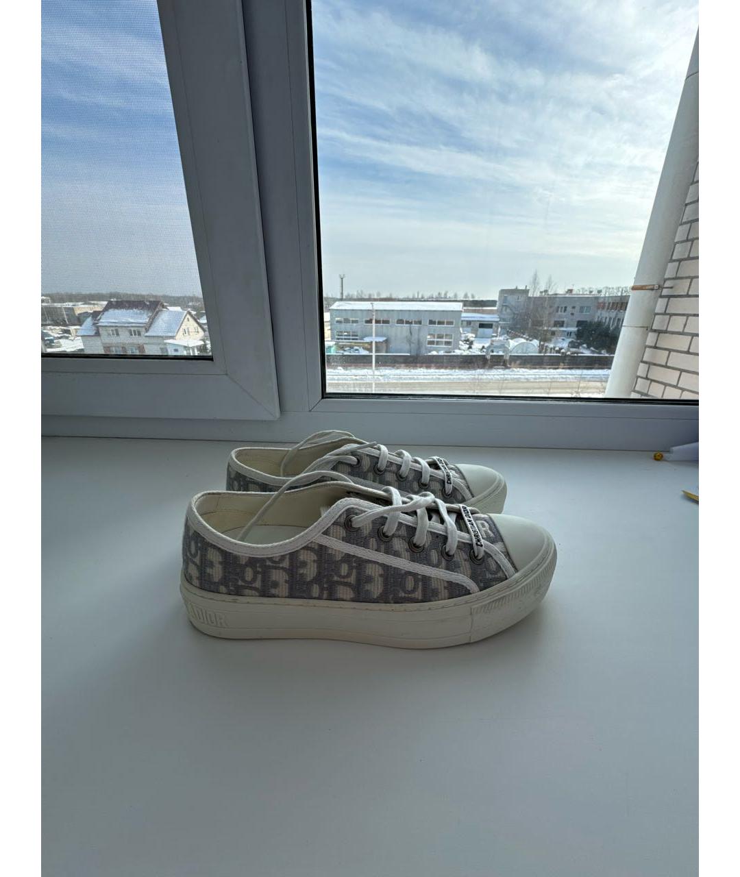 CHRISTIAN DIOR Белые кожаные кеды, фото 9