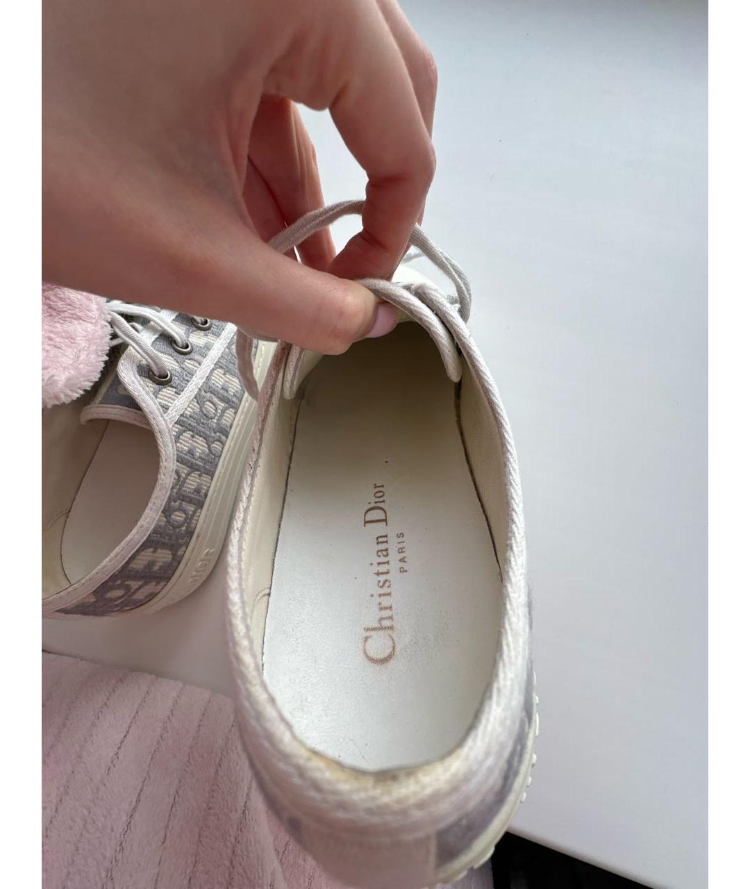 CHRISTIAN DIOR Белые кожаные кеды, фото 7