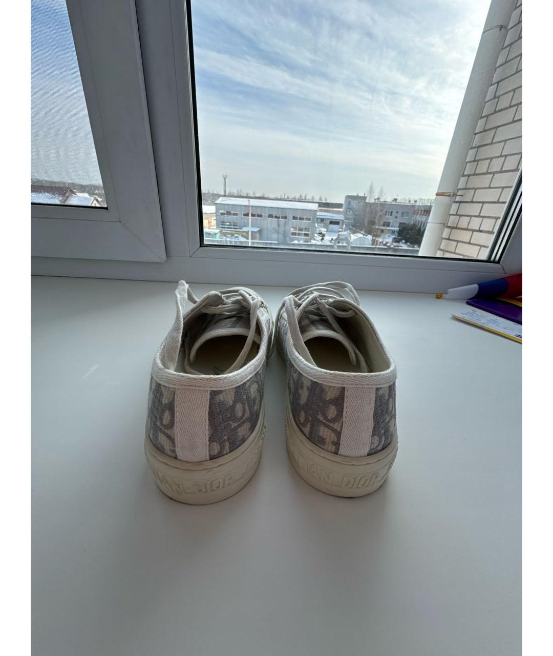 CHRISTIAN DIOR Белые кожаные кеды, фото 4