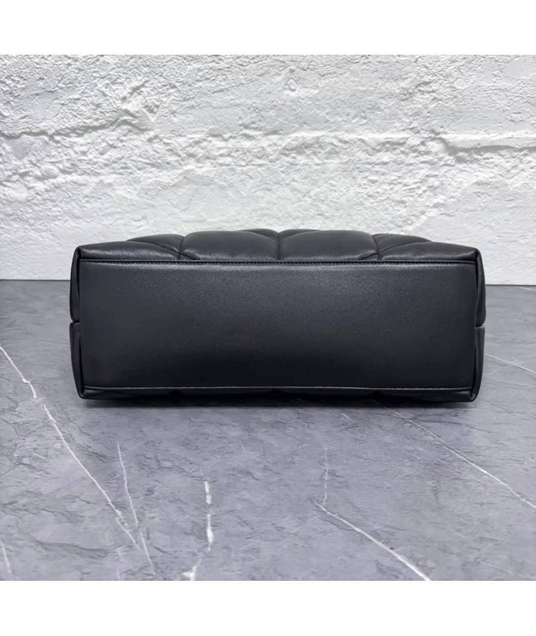SAINT LAURENT Черная кожаная сумка через плечо, фото 6