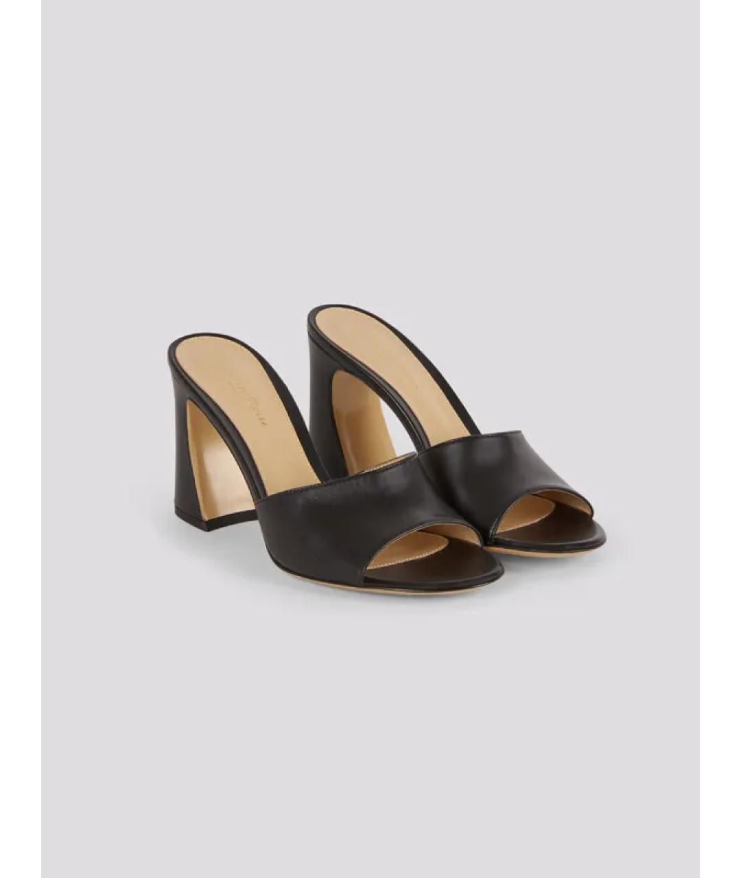 GIANVITO ROSSI Черные мюли из лакированной кожи, фото 2