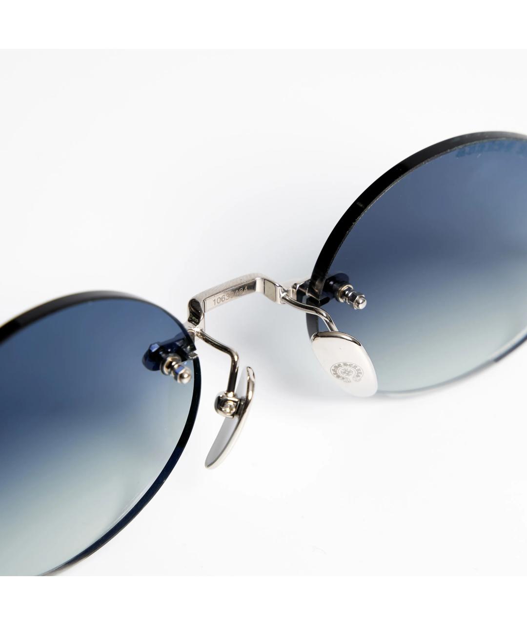 CHROME HEARTS Черные металлические солнцезащитные очки, фото 4