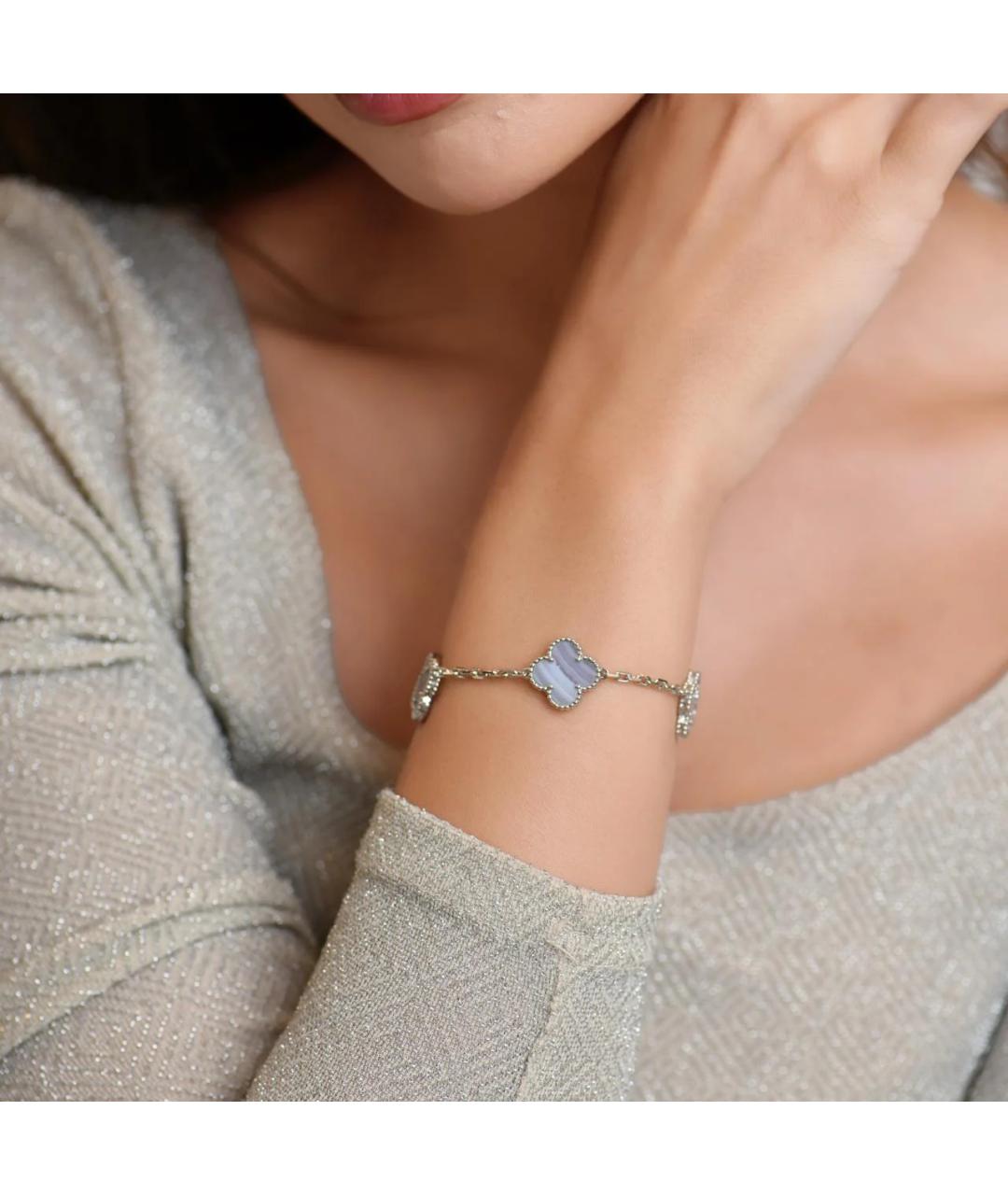 VAN CLEEF & ARPELS Серебрянный браслет из белого золота, фото 3