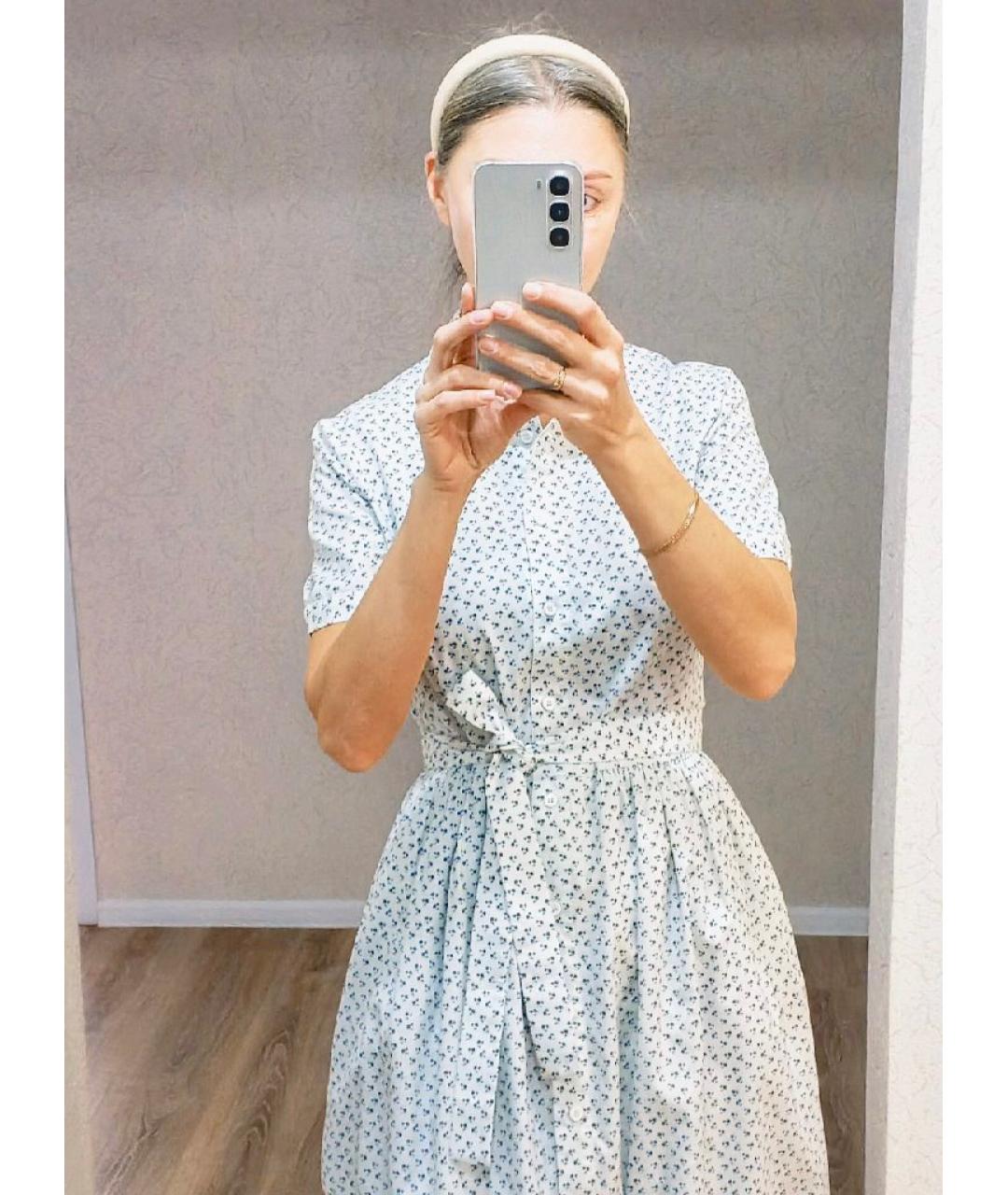 12 STOREEZ Белое хлопковое повседневное платье, фото 7