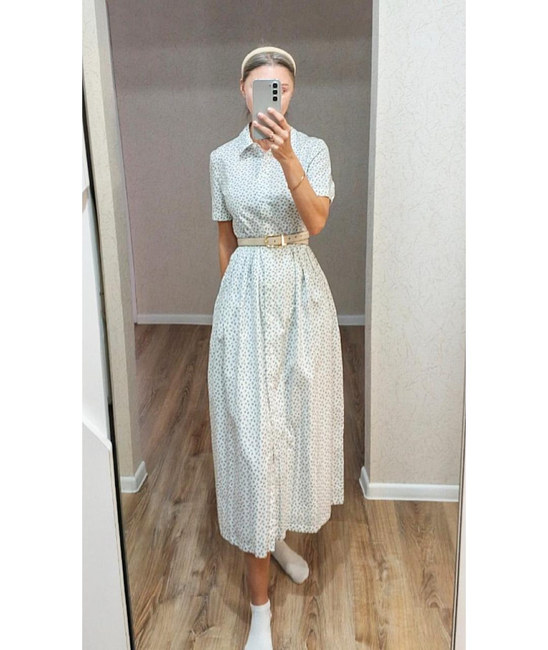 12 STOREEZ Белое хлопковое повседневное платье, фото 8