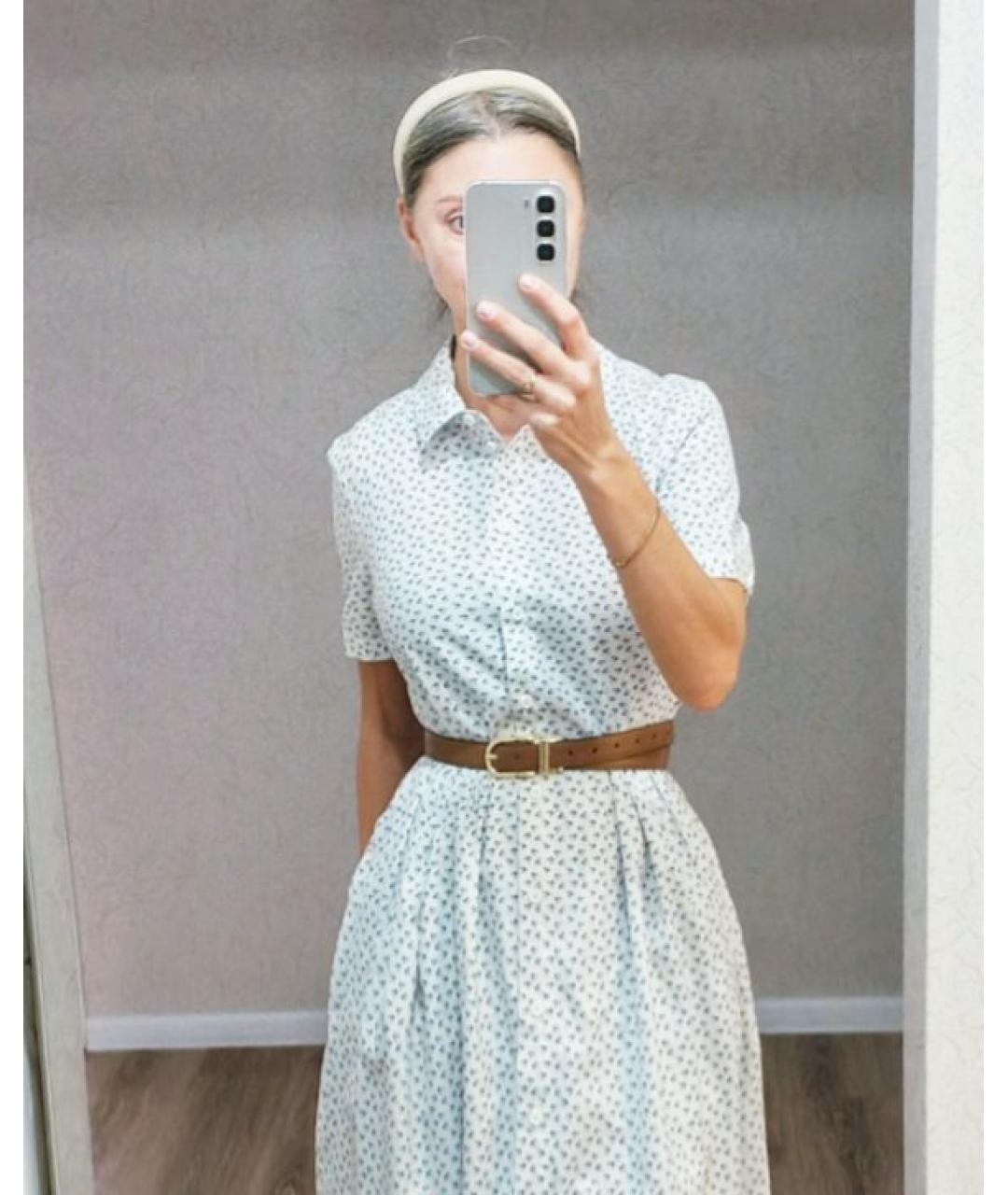 12 STOREEZ Белое хлопковое повседневное платье, фото 7