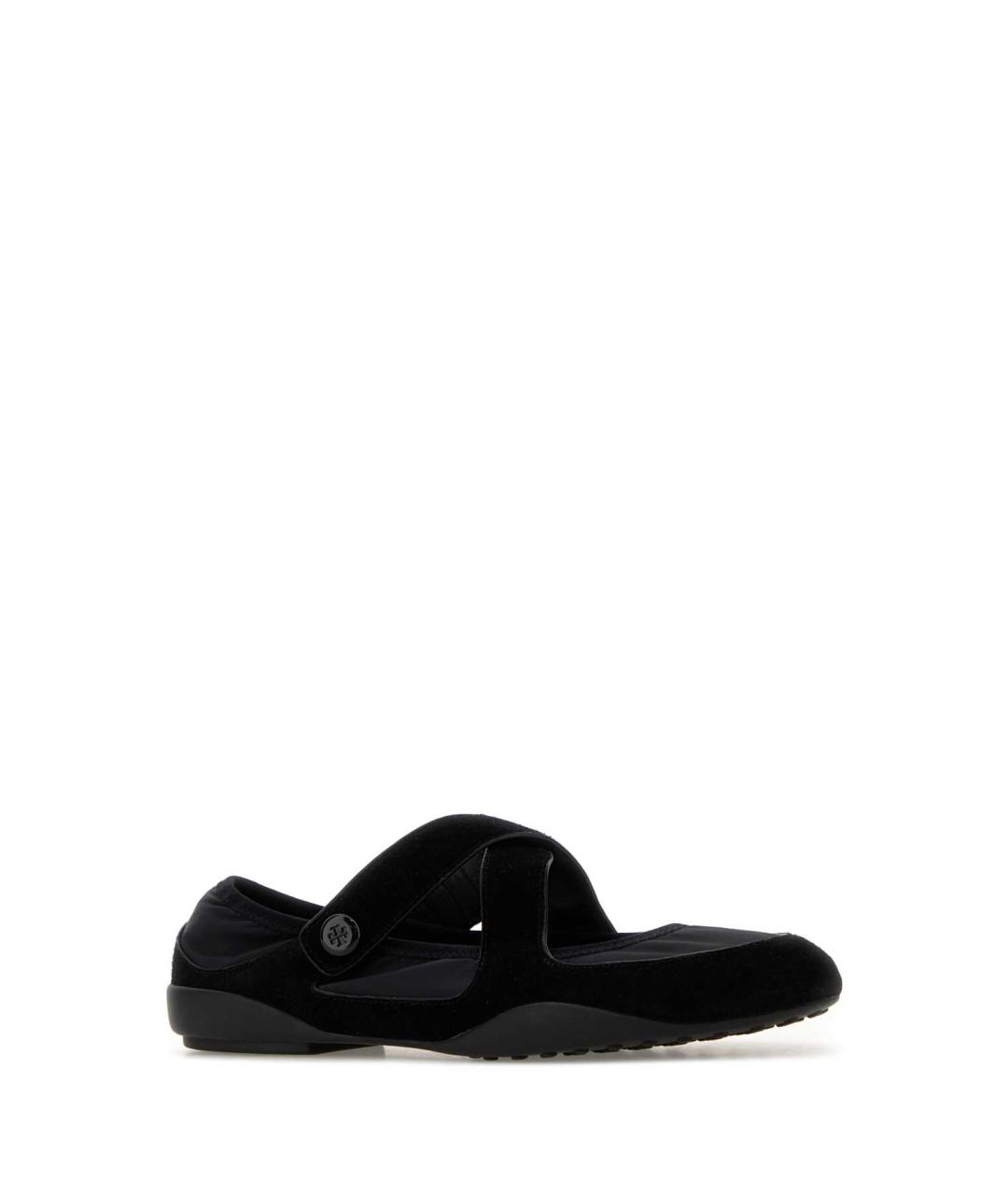 TORY BURCH Черные кожаные балетки, фото 2