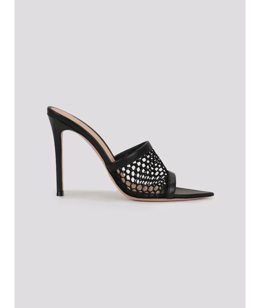 GIANVITO ROSSI Черные мюли из лакированной кожи, фото 5