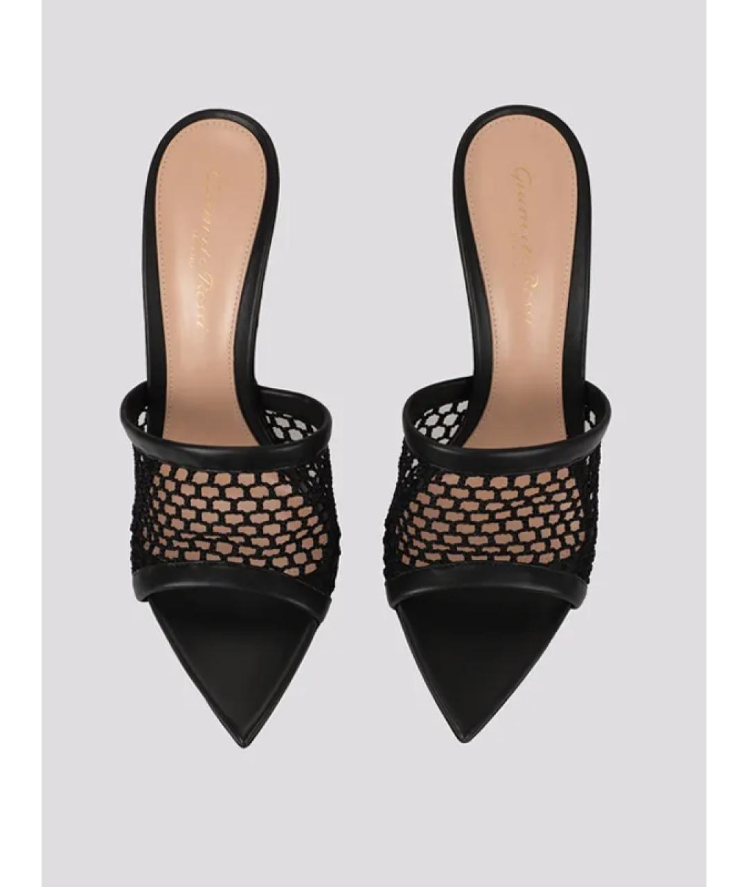 GIANVITO ROSSI Черные мюли из лакированной кожи, фото 3