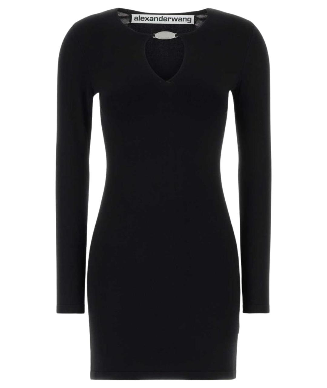 ALEXANDER WANG Черное вискозное повседневное платье, фото 1