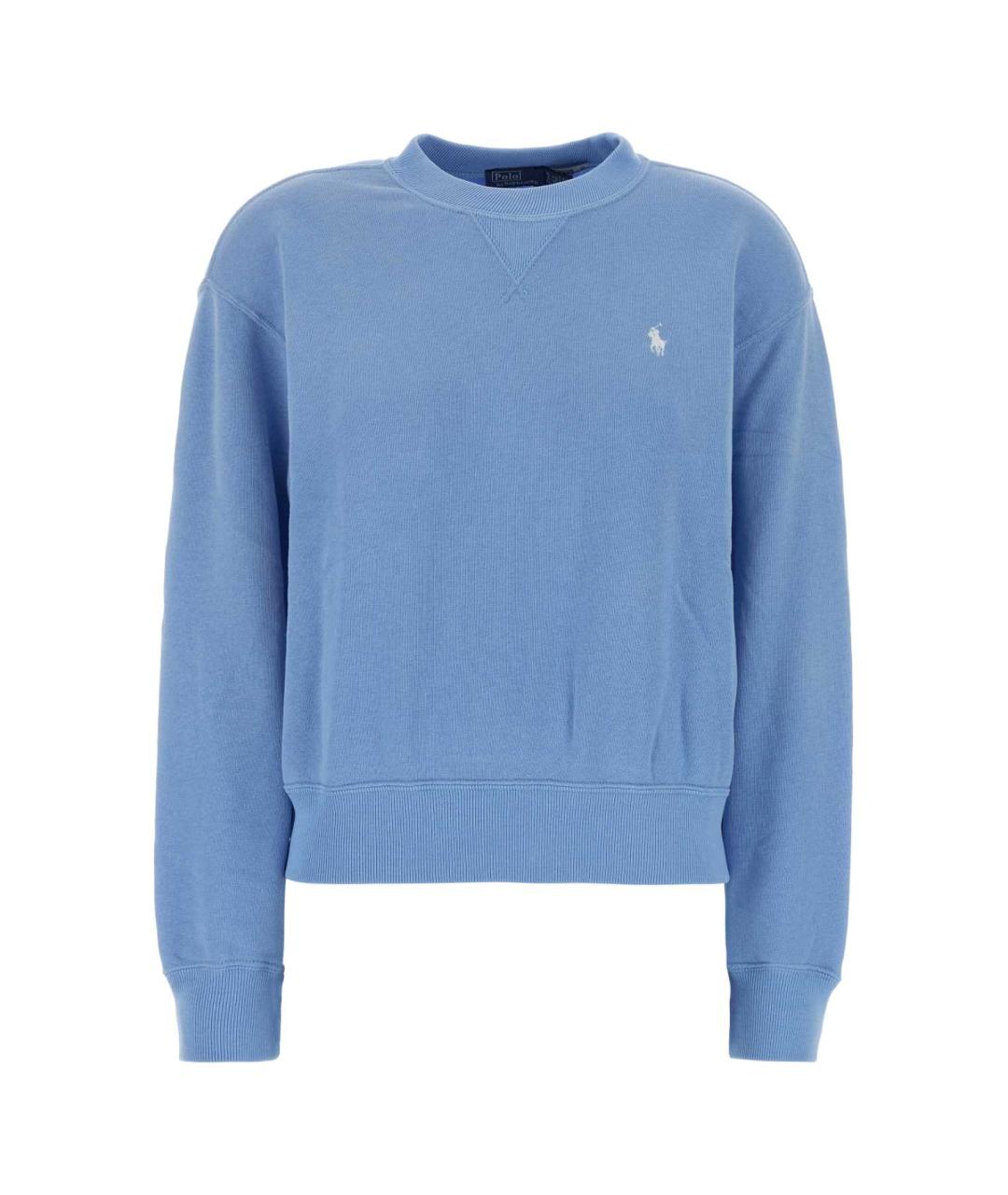 POLO RALPH LAUREN Голубой полиэстеровый джемпер / свитер, фото 1